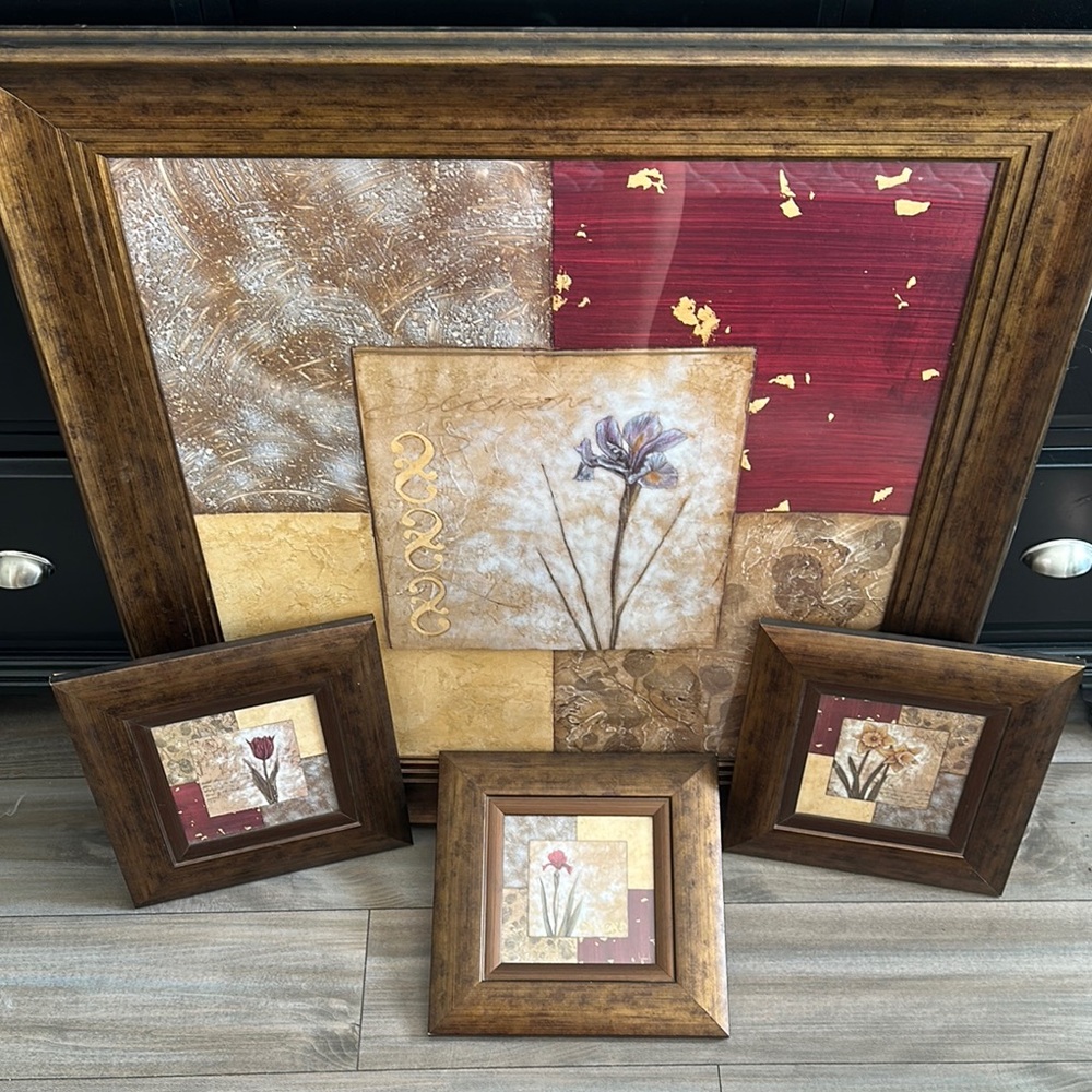 Kirklands Brown and Gold Picture Frame Accents